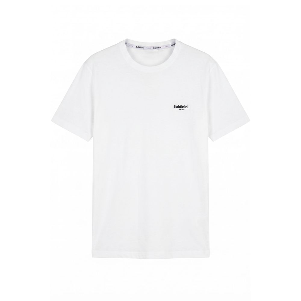 Baldinini Trend White Cotton Men T-shirt