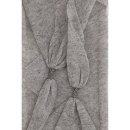 Brunello Cucinelli Gray Cashmere Foulard