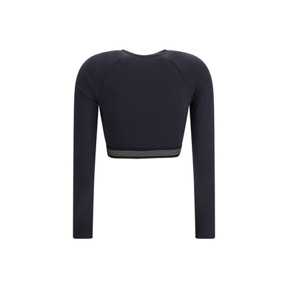 New Balance Black Recycled Polyester Sweatshirt