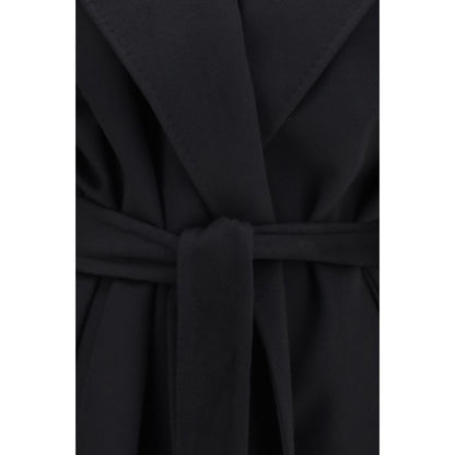 Dolce & Gabbana Black Wool Oves Aries Coat