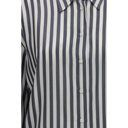 Brunello Cucinelli Multicolor Silk Pattern Shirt