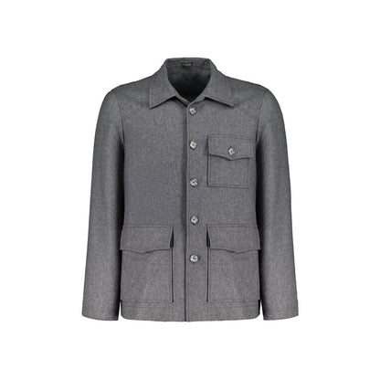 Autore Gray Cashmere Full-Length Jacket