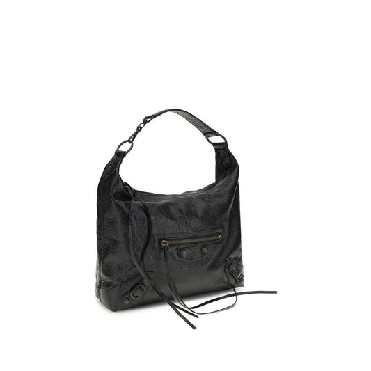 Balenciaga Black Lamb Ovis Aries Shoulder Bag