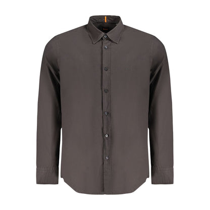 Hugo Boss Black Cotton Men's Shirt