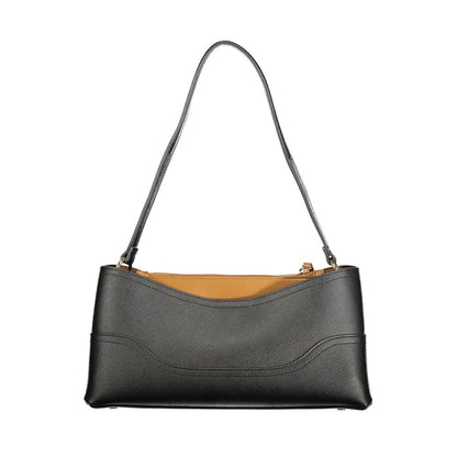 Twinset Nero Polyurethane Women Bag with Compartments and Central Pocket