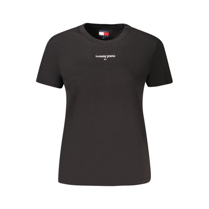 Tommy Hilfiger Black Cotton Women's T-Shirt