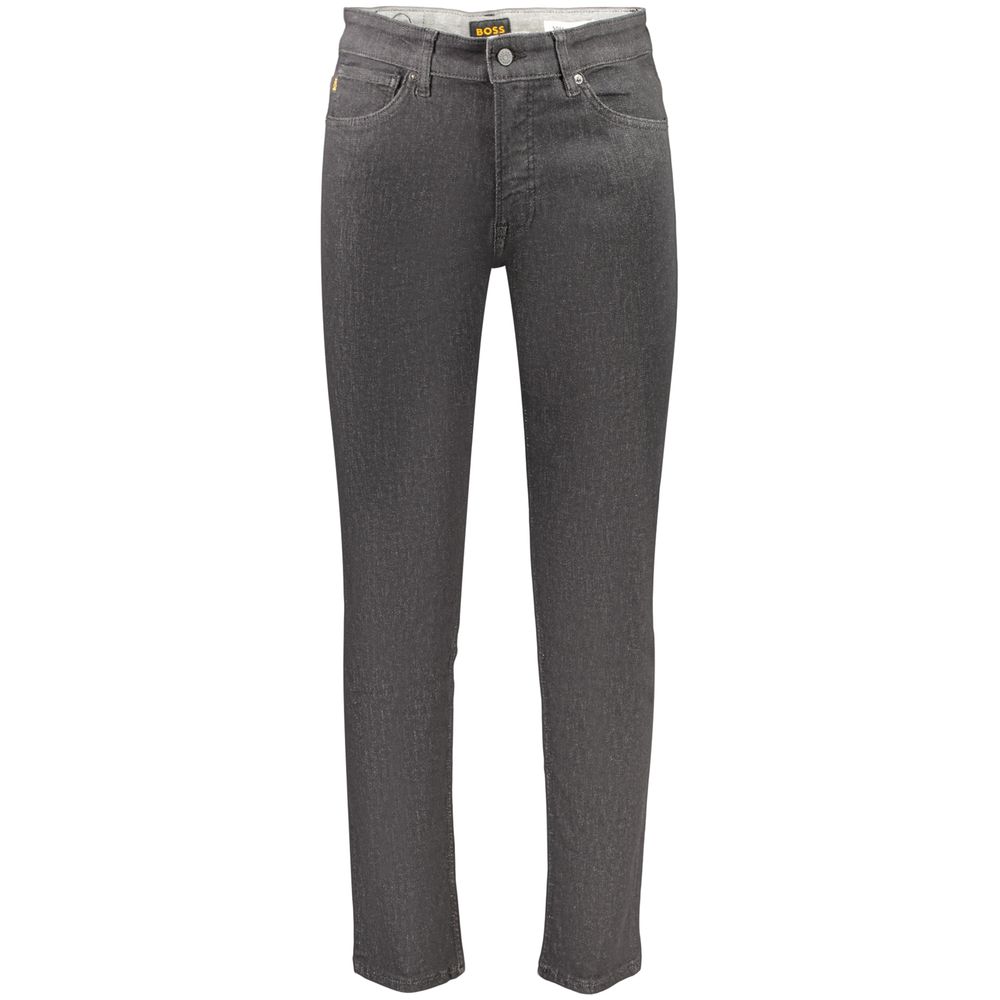 Hugo Boss Herren-Jeans aus schwarzer Baumwolle