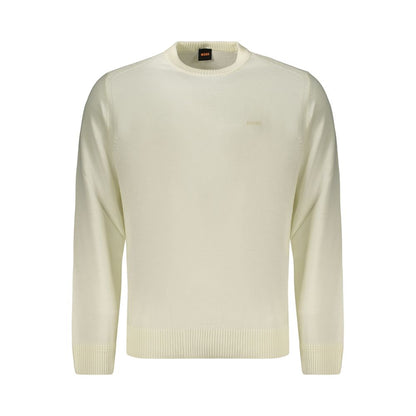 Hugo Boss White Wool Sweatshirt