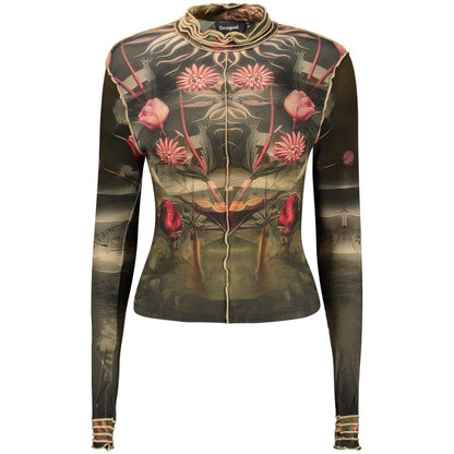 Desigual Black Elastane T-Shirt