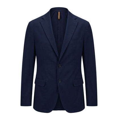 Roberto Pepe Luxury Blue Cotton Men Jacket