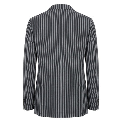 Roberto Pepe Luxury Blue Cotton Men's Jacket