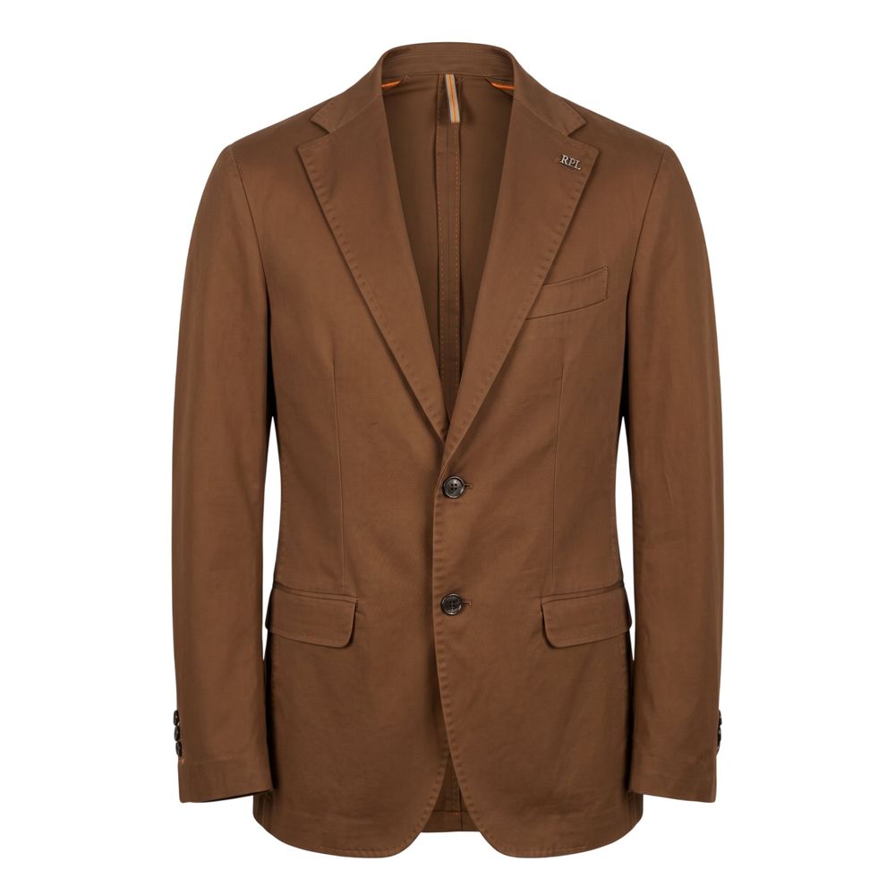 Roberto Pepe Luxury Brown Cotton Men's Jacket
