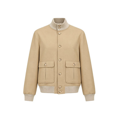 Autore Beige Virgin Wool Bomber