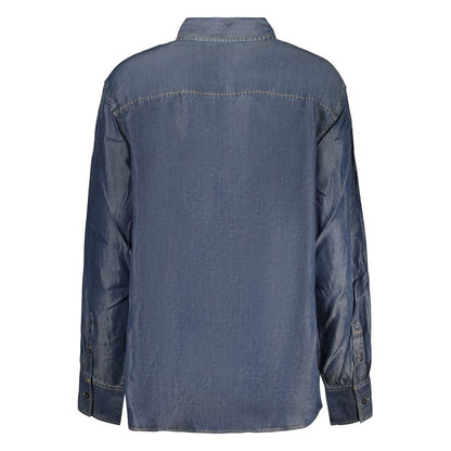 Desigual Blue Lyocell Womens Shirt