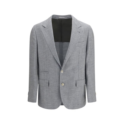 Brunello Cucinelli Gray Wool Oves Aries Blazer