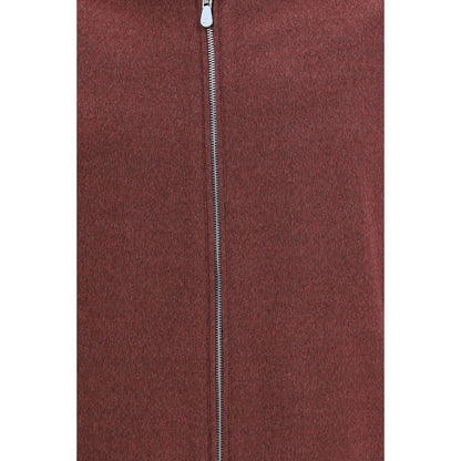 Brunello Cucinelli Bordeaux Wool Oves Aries Full-Length Jacket