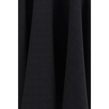 Lardini Black Wool Oves Aries Midi Skirt