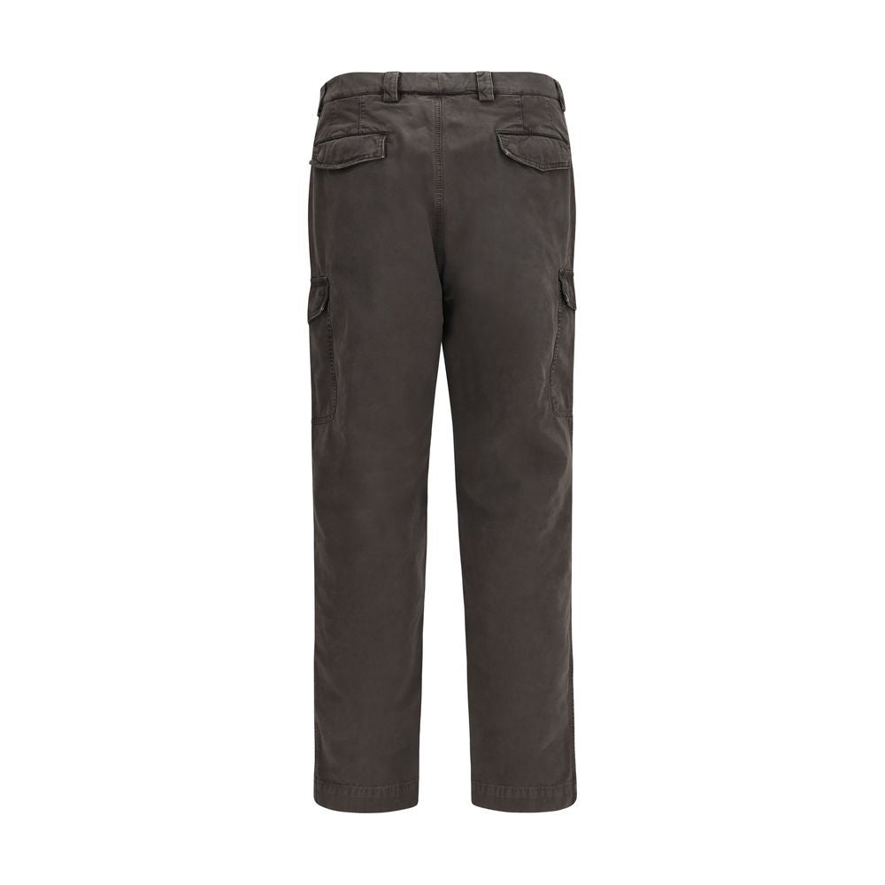 Brunello Cucinelli Braune Freizeit-Baumwollhose