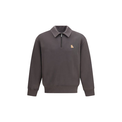 Maison Kitsuné Gray Organic Cotton Sweatshirt
