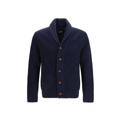 Barbour Blue Wool Oves Aries Cardigan