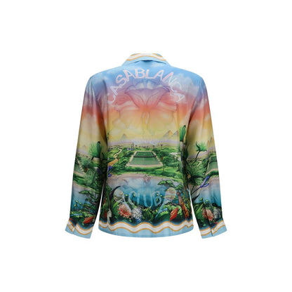 Casablanca Multicolor Silk Pattern Shirt