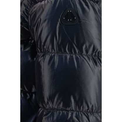 Moose Knuckles Black Nylon Full-Length Jacket