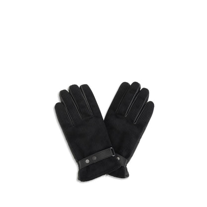 Barbour Black Calf Leather Bos Taurus Gloves