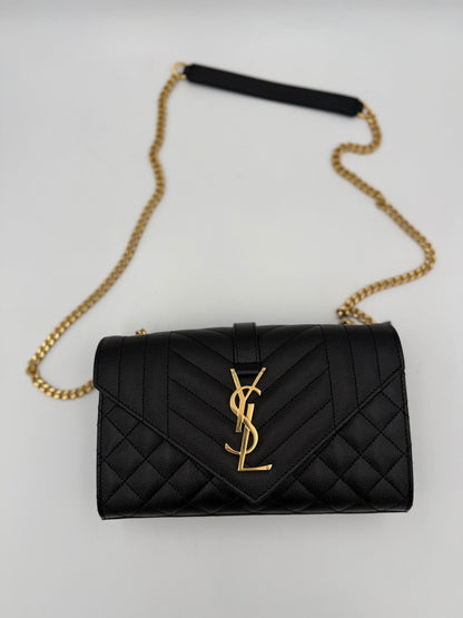 Saint Laurent Bicolor Leather Handbag
