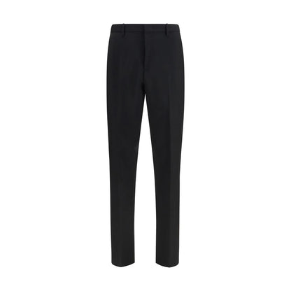 Fendi Black Mohair Dress Pants