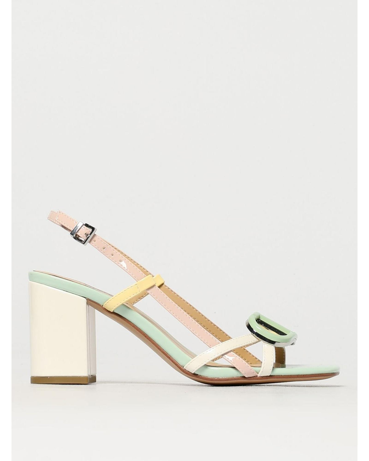 Twinset Blue Patent Leather Platform Sandals