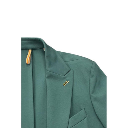 Roberto Pepe Luxury Green Viscose Men Jacket