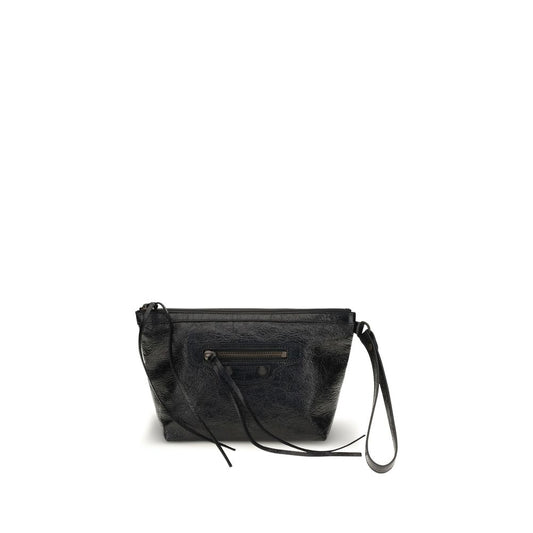 Balenciaga Clutch-Tasche aus schwarzem Bos Taurus-Kalbsleder