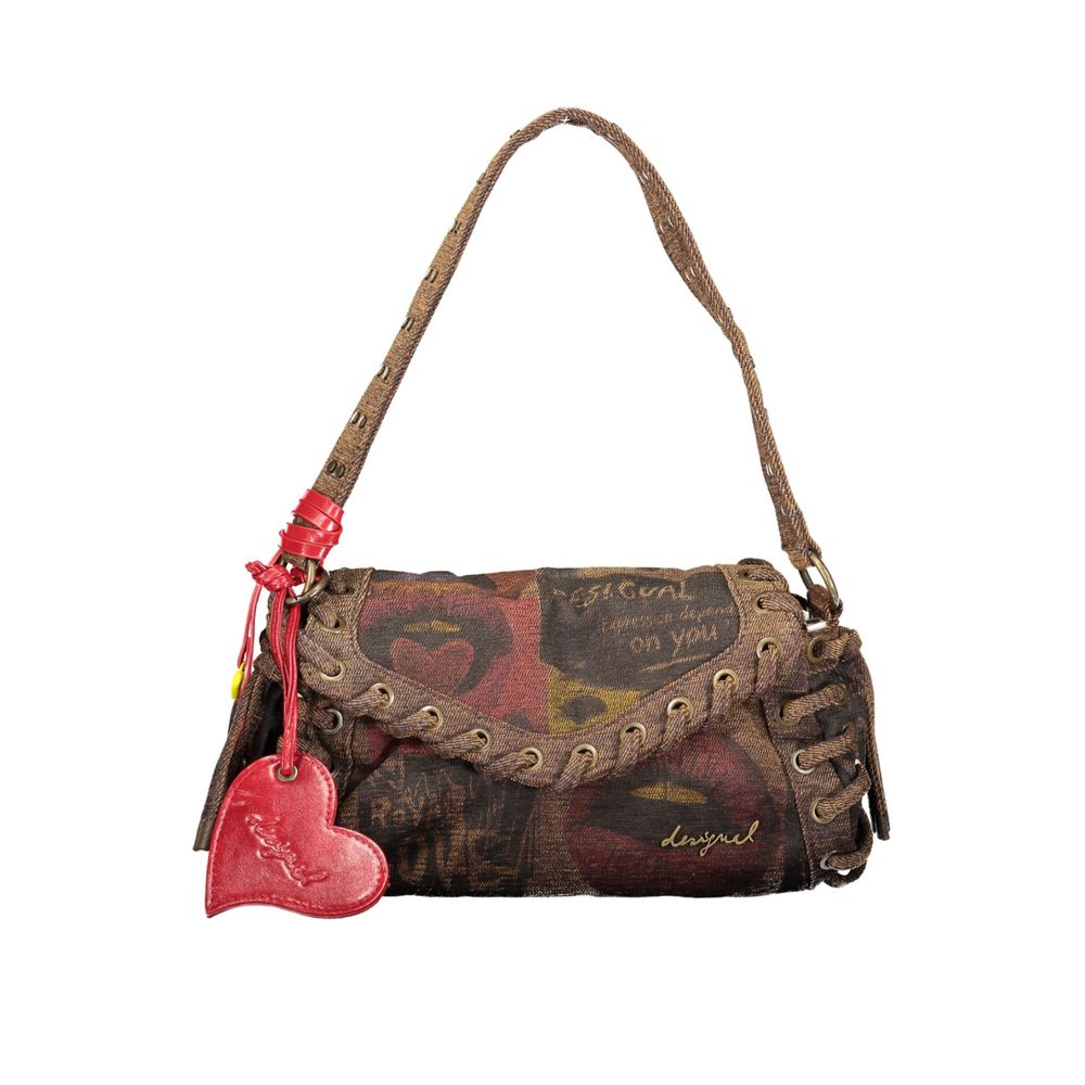 Damen-Tasche aus brauner Baumwolle von Desigual