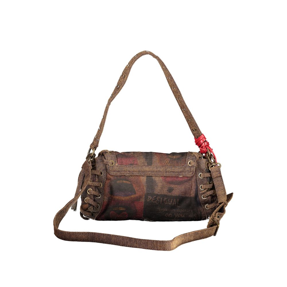 Damen-Tasche aus brauner Baumwolle von Desigual