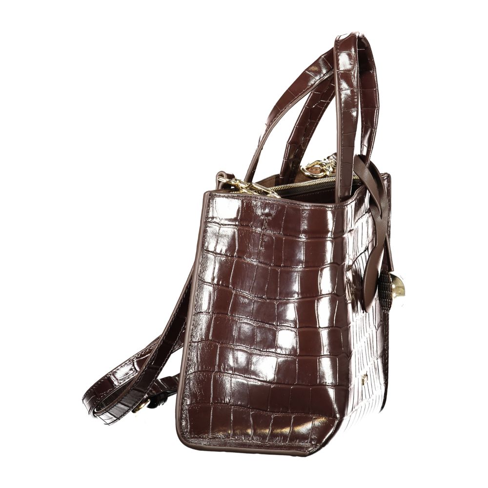 Braune Furla-Damenhandtasche aus Leder