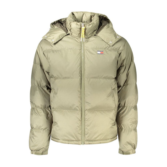 Tommy Hilfiger lange Jacke aus grünem Polyester