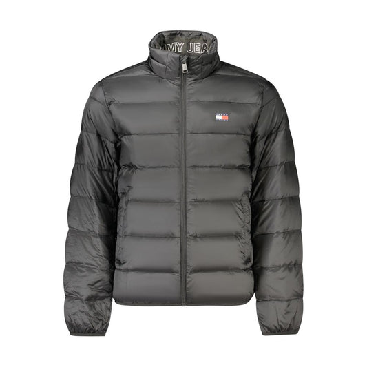 Tommy Hilfiger Herrenjacke aus schwarzem Polyester