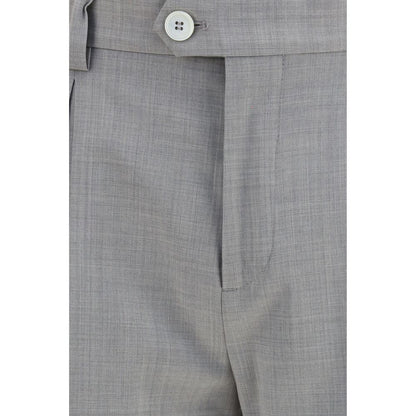 Brunello Cucinelli Gray Wool Oves Aries Dress Pants