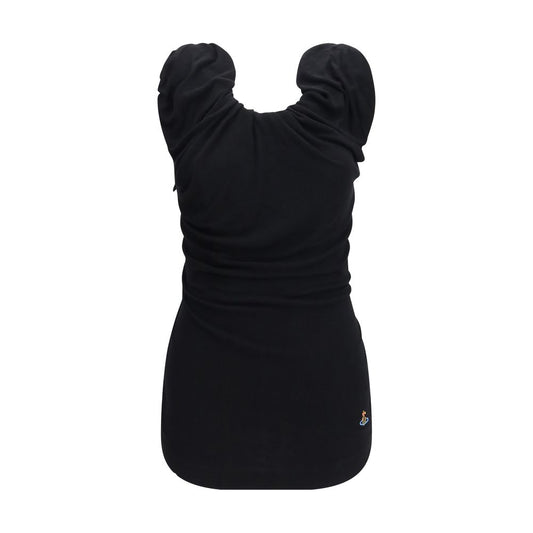 Vivienne Westwood Kurzarmhemd aus schwarzer Viskose