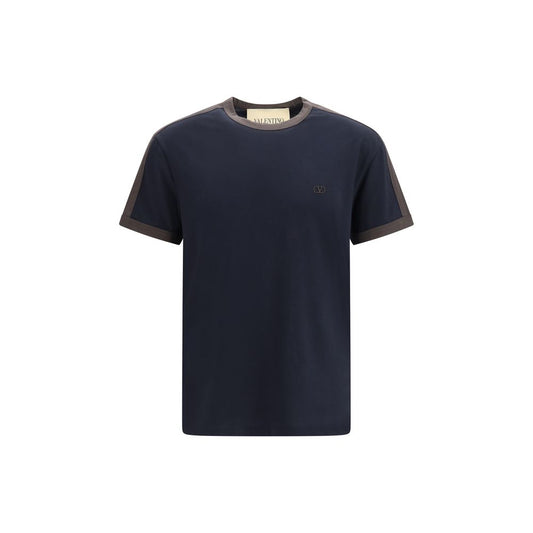 Valentino Garavani Blaues Baumwoll-T-Shirt