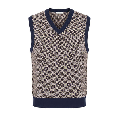 Malo Blue Cotton Men Sweater
