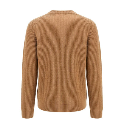 Malo Brown Wool Men Sweater