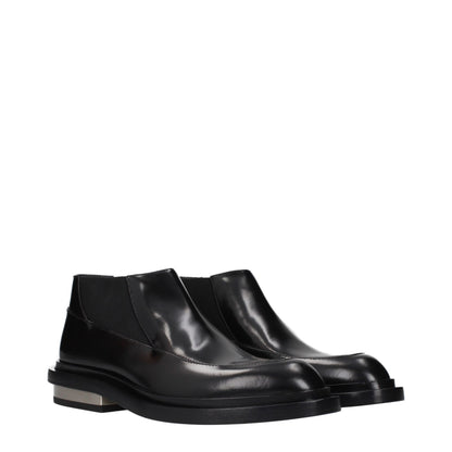 Jil Sander Black Leather Ankle Boots