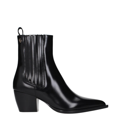 Christian Dior Black Leather Ankle Boots