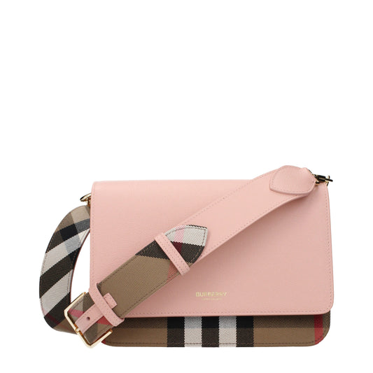 Burberry Umhängetasche aus rosafarbenem Leder