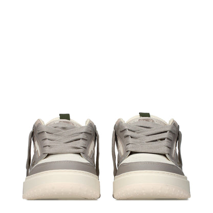 Represent White Leather Chunky Sneakers