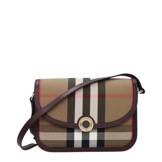 Burberry Umhängetasche aus braunem Stoff