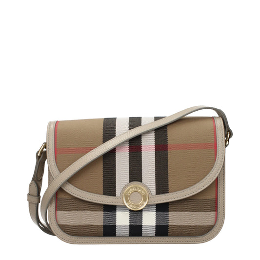 Burberry Umhängetasche aus braunem Stoff