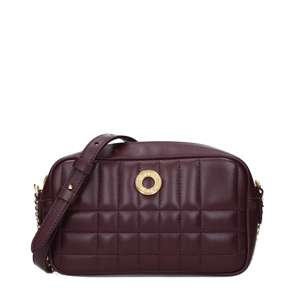 Burberry Umhängetasche aus rotem Leder