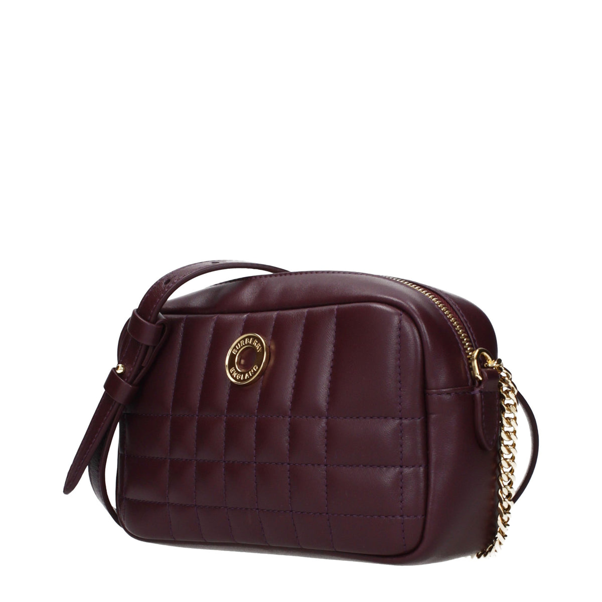 Burberry Umhängetasche aus rotem Leder